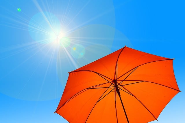 parasol chroniący przed promieniowaniem uv